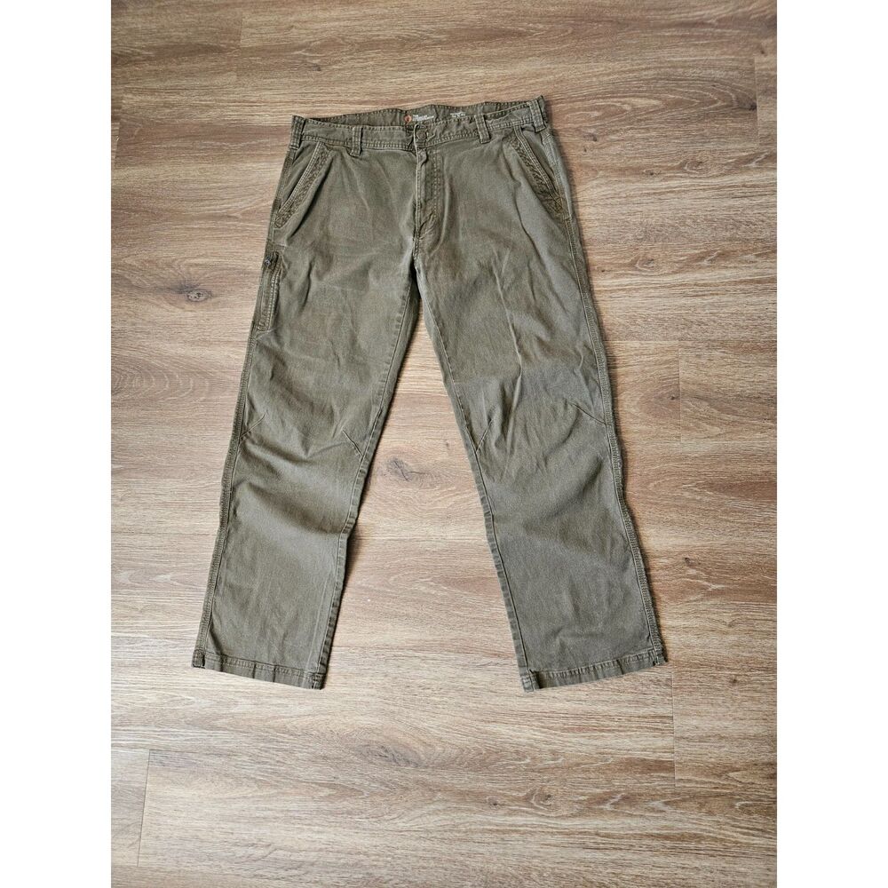 The American Outdoorsmen Cargo Khaki Utility Pant Earth Taupe Brown Men's 38/32